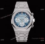 OMF 1:1 Copy Audemars Piguet Limited Edition Royal Oak Chronograph Frosted 41mm Blue Dial
